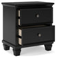Lanolee King Panel Storage Bed, Dresser, Mirror and Nightstand